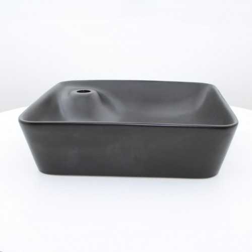 Telaio quadrato Vasc - Tappetino nero in ceramica - 43x43 cm - Urban