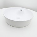 Lavabo redondo de cerámica mate blanco - Lodge
