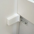 Meuble de salle de bain 2 tiroirs 2 niches 80x46 cm - Blanc et Chêne Gris - Scandinave | Rue du Bain