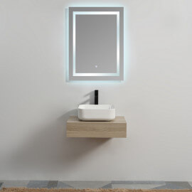 Plan sous vasque - Color plated Wood - 60x50 cm - Trending 2