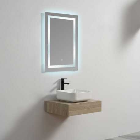 Piano sous vasque - Legno colorato - 60x50 cm - Tendenza