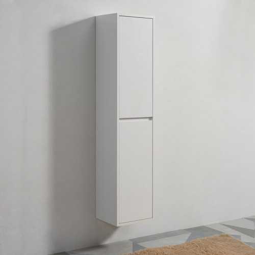 Bathroom column 2 Doors - White - 160x35x30 cm - City |Rue du Bain