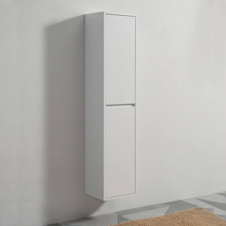 Colonna del bagno 2 Porte - Bianco - 160x35x30 cm - Città