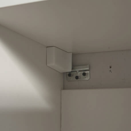 Colonna del bagno 2 Porte - Bianco - 160x35x30 cm - Città