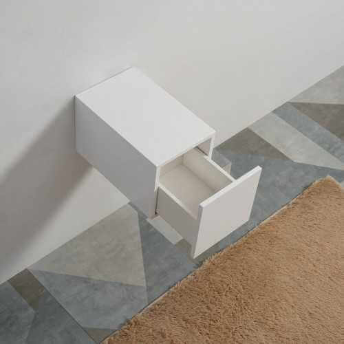 Armadio di stoccaggio 1 cassetto - facciata in MDF 19 mm - Bianco - 30x50 cm - Città