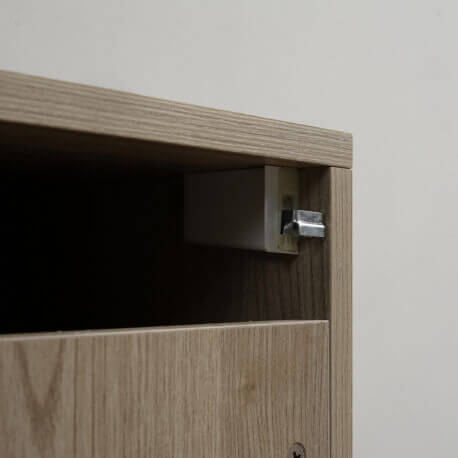 Armadio di stoccaggio 1 Cassetto - Placcatura in legno - 30x50 cm - Trending