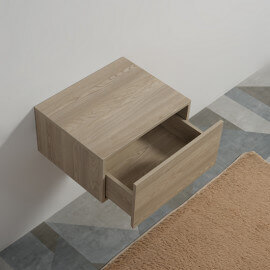 1 Drawer Storage Unit - Wood Veneer - 60x50 cm - Trend |Rue du Bain 2