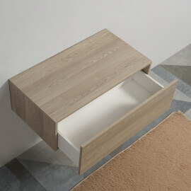 Storage cabinet 1 Drawer - Wood plaited - 90x50 cm - Trend 2