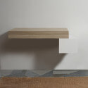 Plan sous vasque - Plaqué couleur Bois - 60x50 cm - Tendance | Rue du Bain