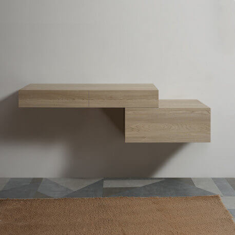 Piano sous vasque - Legno colorato - 60x50 cm - Tendenza