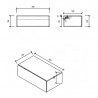 Furniture Storage 1 Drawer Front MDF 19mm color Wood 90 cm Trend