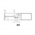 Lavabo Supended Rechteckig - Composite White Mat - 80x40 cm - Composite
