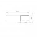 Lavabo Suspended Rectangular - Composite White Mat - 80x40 cm - Composite