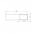 Lavabo Suspended Rectangular - Composite White Mat - 80x40 cm - Composite