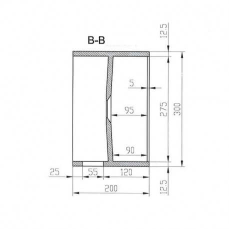 Lavamani con porta asciugamani - Mat bianco composito - 50x30 cm - Wishlist