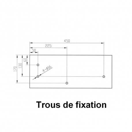 Handwasher with towel holder - Composite White Mat - 50x30 cm - Wishlist