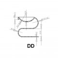 Washbasin Suspended Design - Solid Surface White Mat - 70x55 cm - Slide