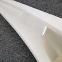 Großes Design-Wandwaschbecken - Solid Surface Mattweiß - 120x40 cm - Virgule