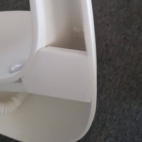 Großes Design-Wandwaschbecken - Solid Surface Mattweiß - 120x40 cm - Virgule