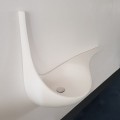 Gran diseño de lavabo sostenido - Mat blanco de superficie sólida - 120x40 cm- Virgulate