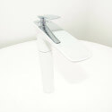 Faucet Mitigeur Evier/Vask Uplifted - Chromé/Blanc - Concep't