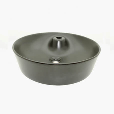 Padella rotonda in ceramica opaca nera - Lodge