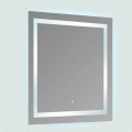 Miroir lumineux de salle de bain Carré - Rétro-éclairage LED - 80x80 cm - Connec't 80 | Rue du Bain