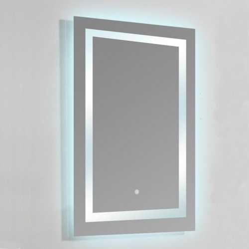 Miroir lumineux de salle de bain Rectangle - Rétro-éclairage LED - 60x80 cm - Connec't 60 | Rue du Bain