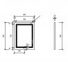 Mirror bright bathroom Rectangle LED lighting 60cm -Connect't60