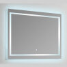 Specchio rettangolo luminoso bagno LED 120x80 cm - Connectt 120