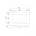 Lavabo Suspendu Rectangulaire - Solid surface Blanc Mat - 90x50 cm - Single | Rue du Bain