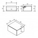 Pack Piano sotto bacino 120 cm Trend + Cabinet 1 Cassetto 60 cm Trend