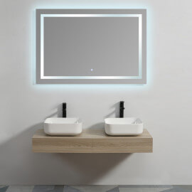 Pack Plan under basin 120 cm Trend + Cabinet 1 Drawer 30 cm City 2