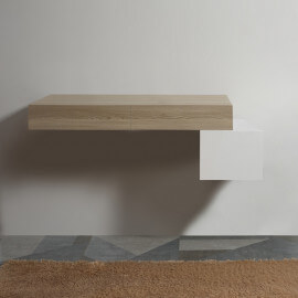 Pack Plan under basin 120 cm Trend + Cabinet 1 Drawer 30 cm City