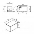 Paket Plan unter Becken 120 cm Trend + Schrank 1 Schublade 30 cm Stadt