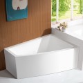 Angle bath on the right Asymmetric Shower Bath - Acrylic White -160x120 cm - Kingston