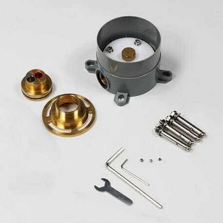 Robinet Mitigeur de Baignoire au sol chromé/blanc Concep't| Rue du Bain