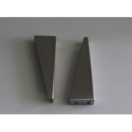 Paire Equerre de Fixation lavabo - 33 x 8 cm - Inox brossé 2