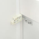 Pack Hanging cabinet White 2 drawers Vasque - 80x46 cm City and LED mirror Connect't 80