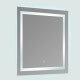 Pack Meuble suspendu Blanc 2 tiroirs  Vasque - 80x46 cm City et Miroir LED Connec't 80
