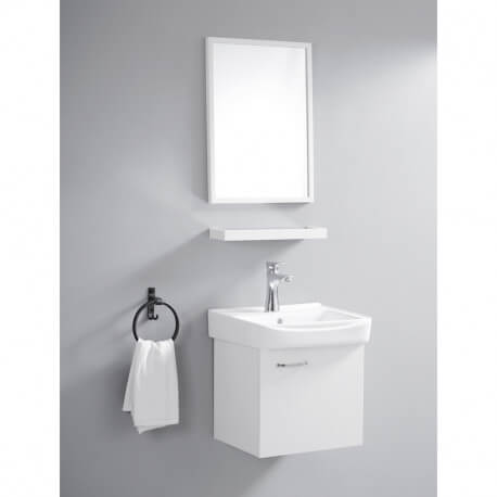 Armario de baño pequeño - crema blanca - 44x36 cm - diario