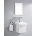Ensemble Petit Meuble de Salle de Bain - Blanc Crème - 44x36 cm - Daily | Rue du Bain