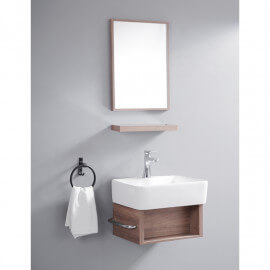 Mobilia da bagno piccola - Legno - 48x37 cm - Evoc