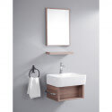 Ensemble Petit Meuble de Salle de Bain - Bois - 48x37 cm - Evoc | Rue du Bain