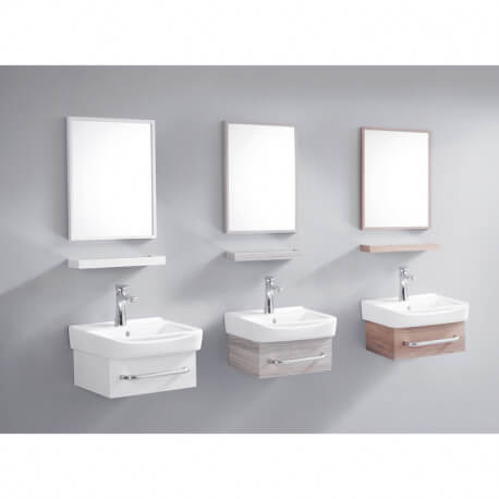 Platzsparendes Badezimmermöbel-Set - Holz - 44x36 cm - iD
