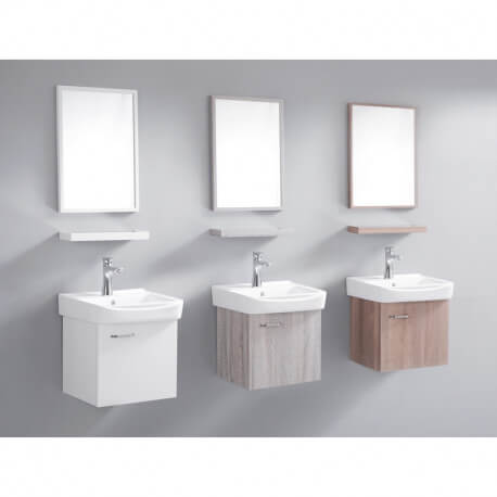 Ensemble Petit Meuble de Salle de Bain - Blanc Crème - 44x36 cm - Daily | Rue du Bain