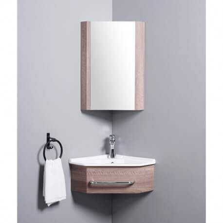 Angle Bath Room Cabinet Place Gain - Wash Hand - Wood - 42x42 cm - Kara