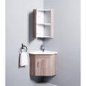 Meuble de Salle de Bain d'Angle Gain de Place - Lave Main - Bois - 42x42 cm - Corner | Rue du Bain