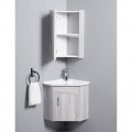 Armadio da bagno Angolo Gain - Lavaggio a mano - Filo bianco - 42x42 cm - Angolo
