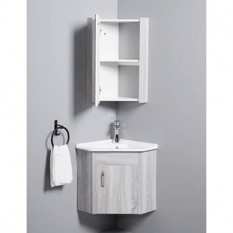 Armario de baño angosto colada - lavado a mano - hilo blanco - 42x42 cm - Corner